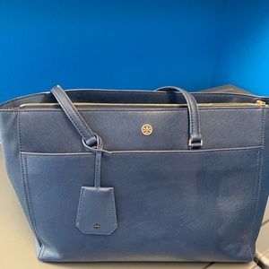 Tory Burch Navy Robinson Tote